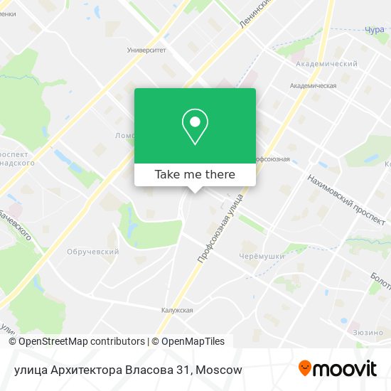 улица Архитектора Власова 31 map