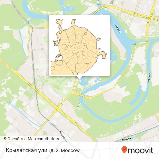 Крылатская улица, 2 map