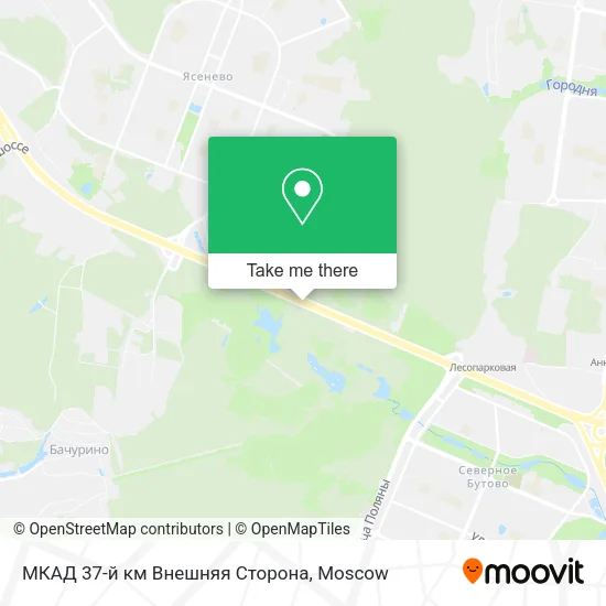 МКАД 37-й км Внешняя Сторона map