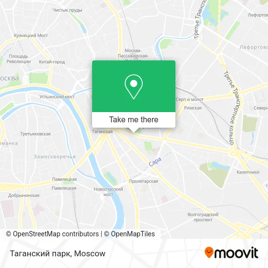Таганский парк map