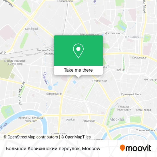 Большой Козихинский переулок map
