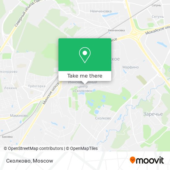 Сколково map