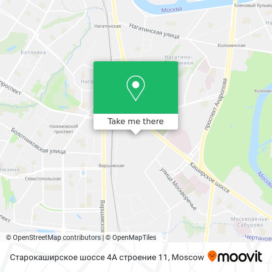 Старокаширское шоссе 4А строение 11 map