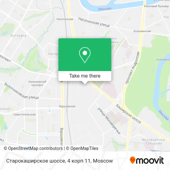 Старокаширское шоссе, 4 корп 11 map