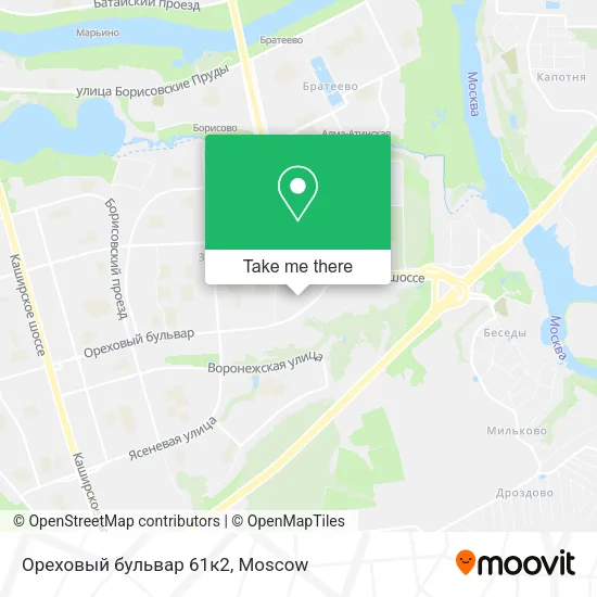 Ореховый бульвар 61к2 map
