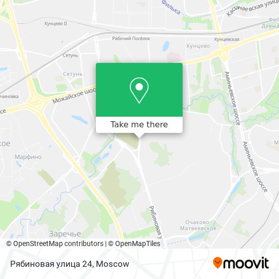 Рябиновая улица 24 map