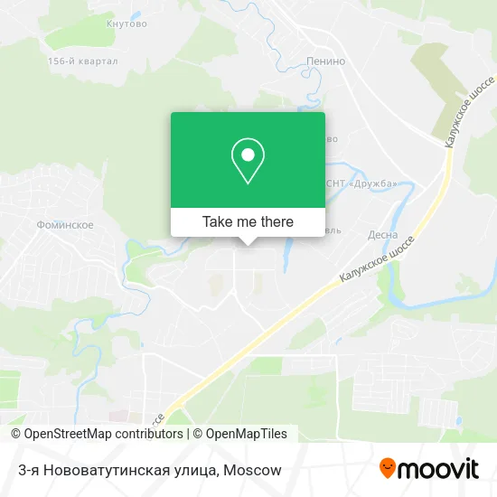 3-я Нововатутинская улица map