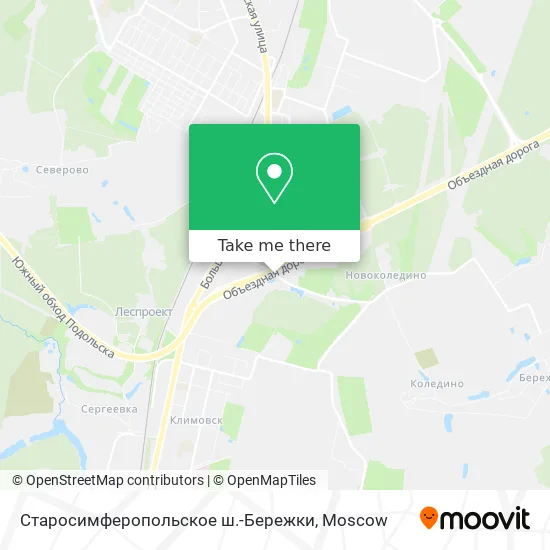 Старосимферопольское ш.-Бережки map