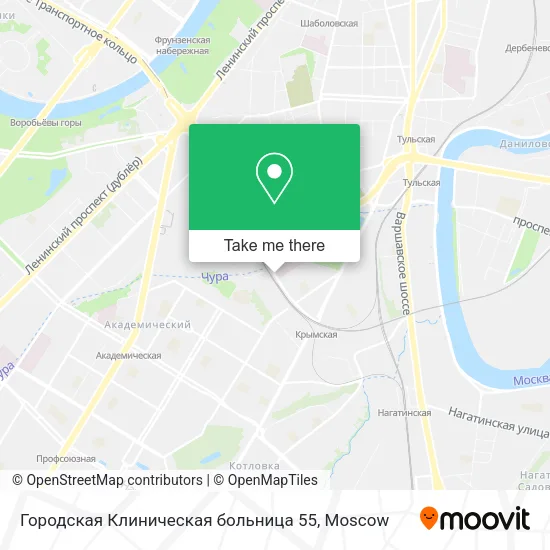Городская Клиническая больница 55 map