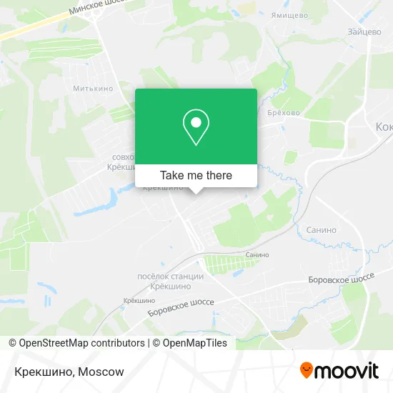 Крекшино map