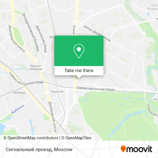 Сигнальный проезд map