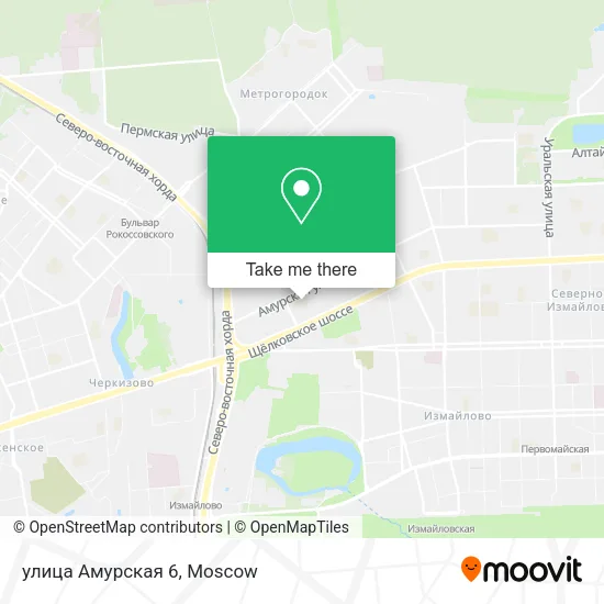 улица Амурская 6 map