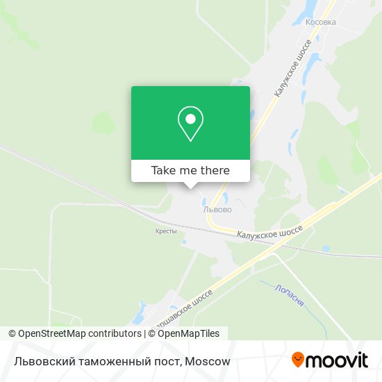 Львовский таможенный пост map