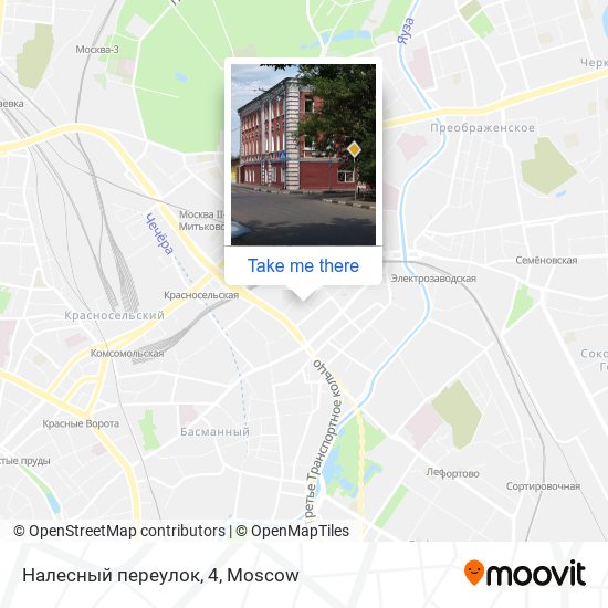 Налесный переулок, 4 map