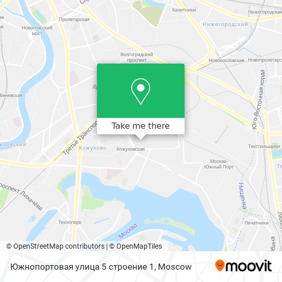 Южнопортовая улица 5 строение 1 map