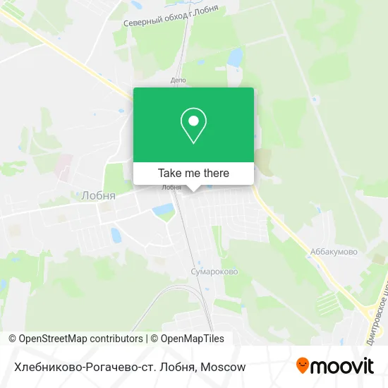 Хлебниково-Рогачево-ст. Лобня map