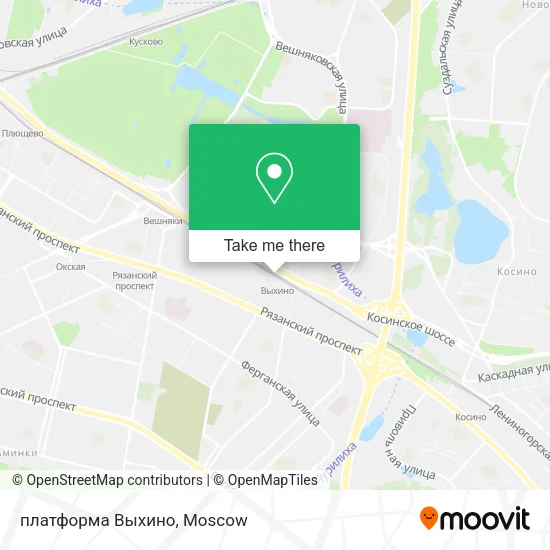 платформа Выхино map