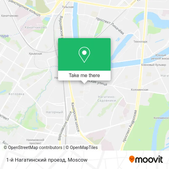 1-й Нагатинский проезд map
