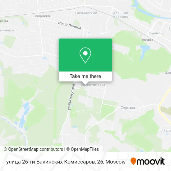 улица 26-ти Бакинских Комиссаров, 26 map