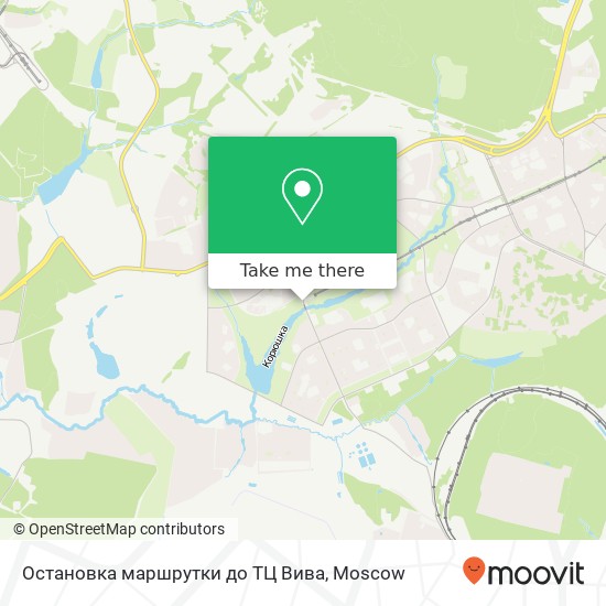 Остановка маршрутки до ТЦ Вива map