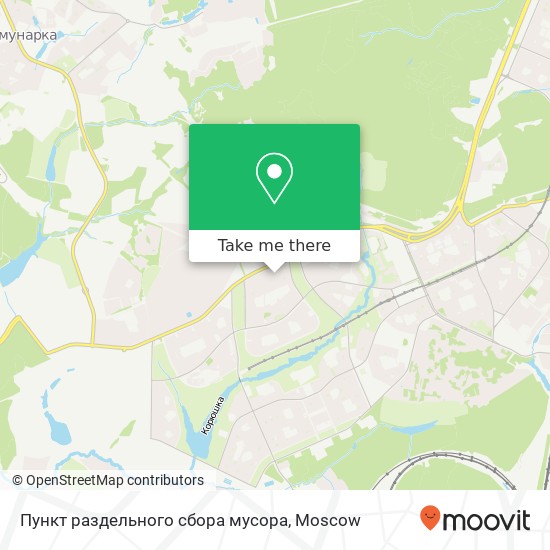 Пункт раздельного сбора мусора map