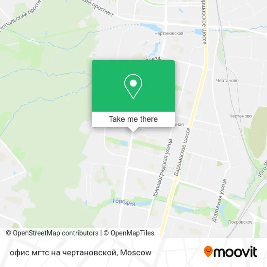 офис мгтс на чертановской map