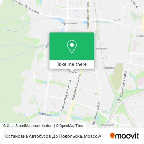 Остановка Автобусов До Подольска map