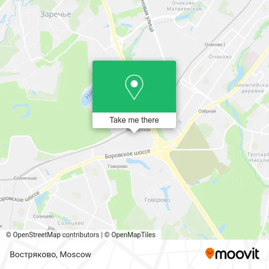 Востряково map