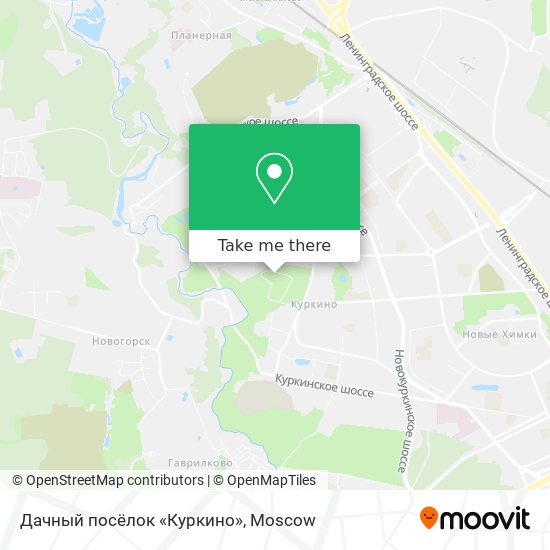 Дачный посёлок «Куркино» map
