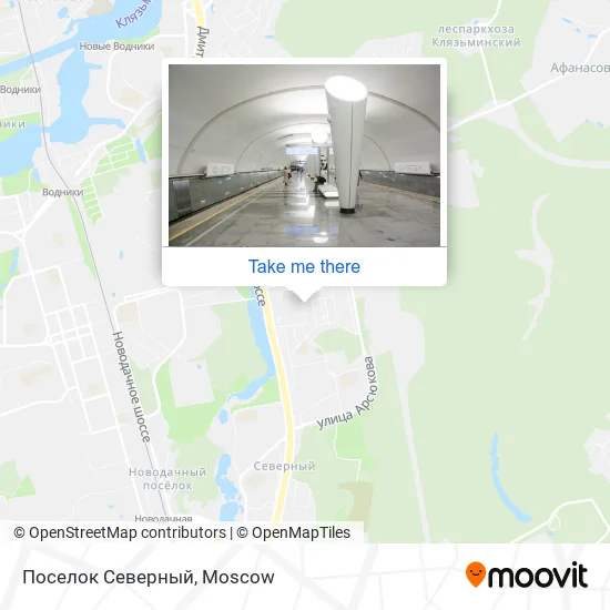 Поселок Северный map