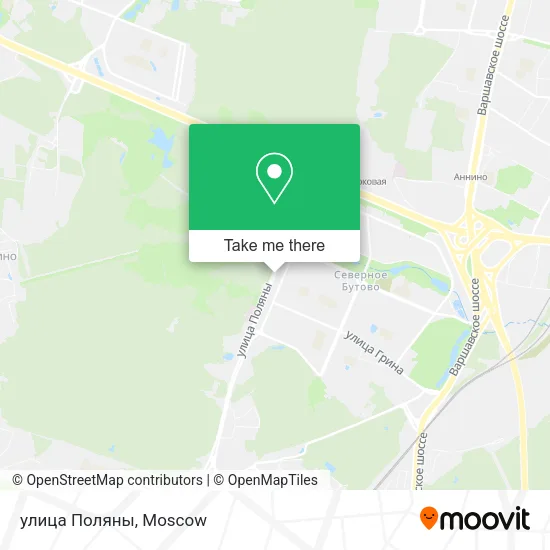 улица Поляны map