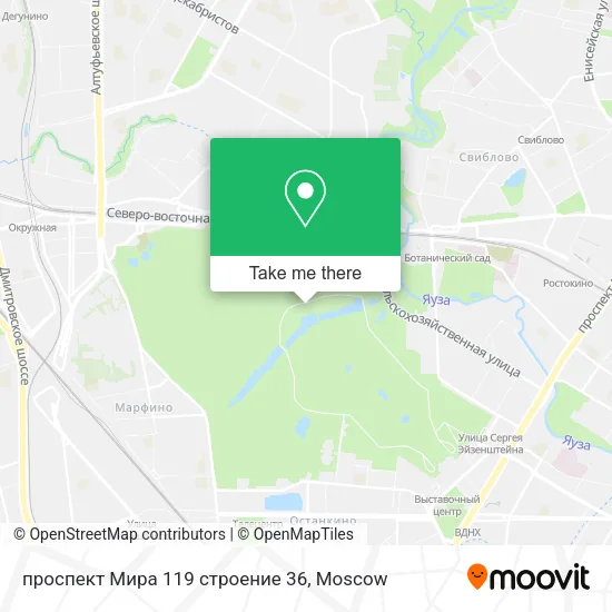 проспект Мира 119 строение 36 map