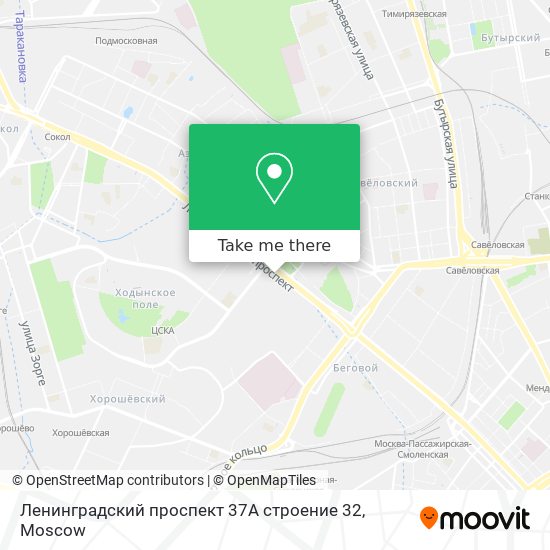 Ленинградский проспект 37А строение 32 map