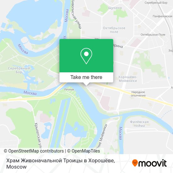 Храм Живоначальной Троицы в Хорошёве map
