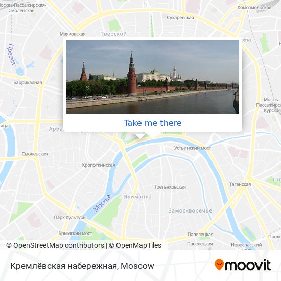 Кремлёвская набережная map