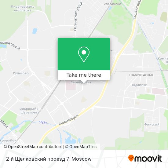 2-й Щелковский проезд 7 map