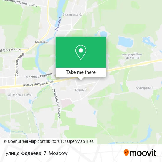 улица Фадеева, 7 map