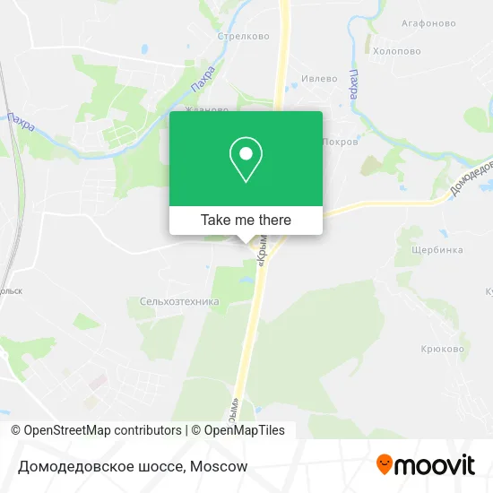 Домодедовское шоссе map