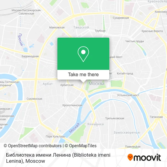 Библиотека имени Ленина (Biblioteka imeni Lenina) map