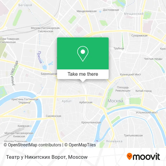 Театр у Никитских Ворот map
