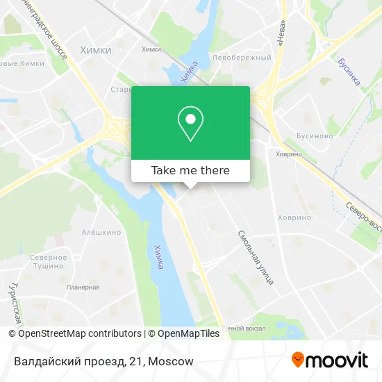 Валдайский проезд, 21 map