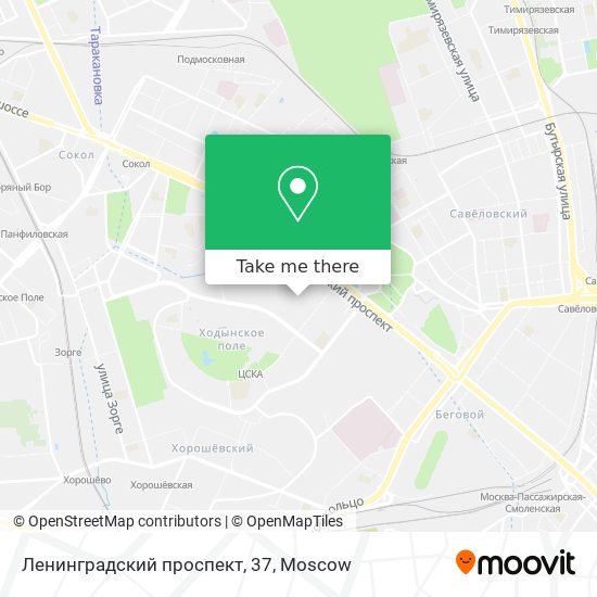 Ленинградский проспект, 37 map