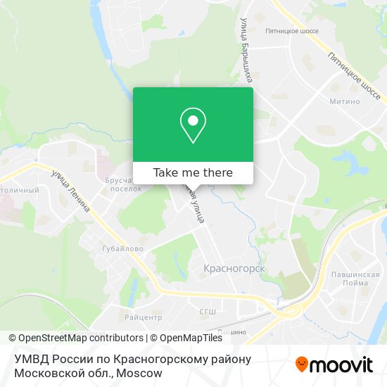 УМВД России по Красногорскому району Московской обл. map