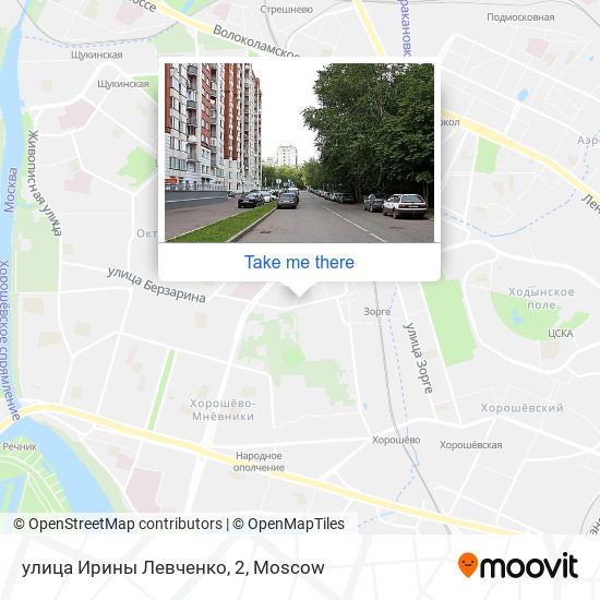 улица Ирины Левченко, 2 map
