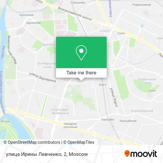 улица Ирины Левченко, 2 map