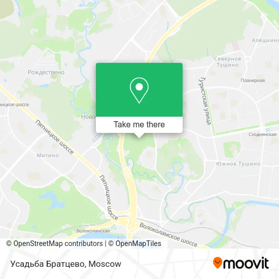 Усадьба Братцево map
