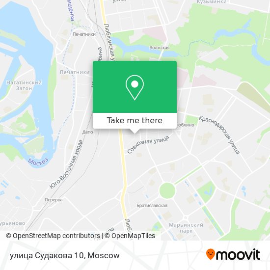 улица Судакова 10 map