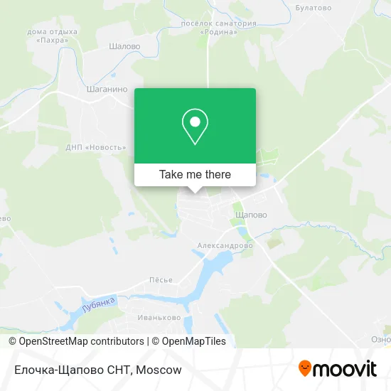 Елочка-Щапово СНТ map