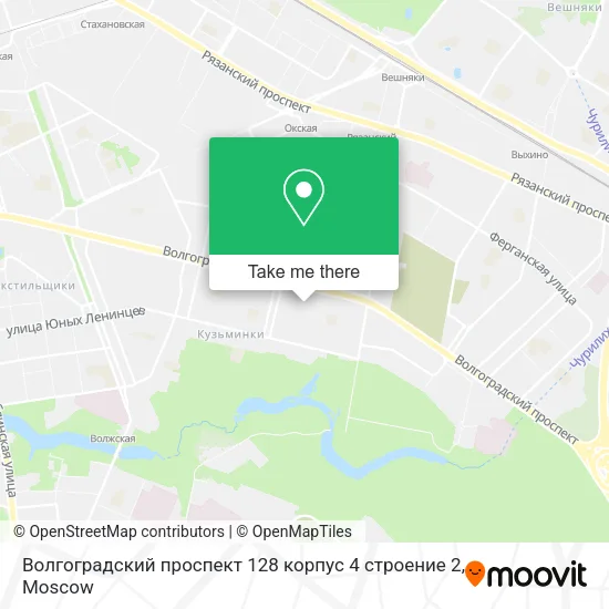 Волгоградский проспект 128 корпус 4 строение 2 map