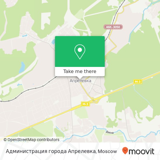 Администрация города Апрелевка map